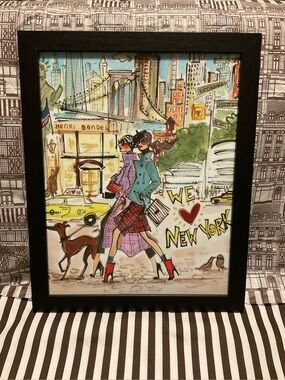 11x14 Framed We Love New York Fashion Poster